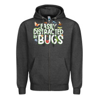 Charcoal Heather funny bug tshirt, insect lover shirt, bug collector t shirt Zipper Hoodie - linhVisuals