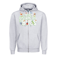 Heather Grey funny bug tshirt, insect lover shirt, bug collector t shirt Zipper Hoodie - linhVisuals