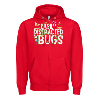 Red funny bug tshirt, insect lover shirt, bug collector t shirt Zipper Hoodie - linhVisuals