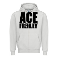 Dove Grey the-ace-frehley-trouble-walkin-cool Zipper Hoodie - linhVisuals
