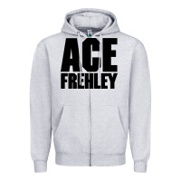Heather Grey the-ace-frehley-trouble-walkin-cool Zipper Hoodie - linhVisuals