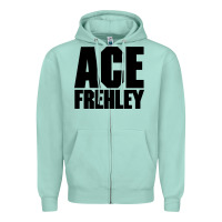 Seafoam the-ace-frehley-trouble-walkin-cool Zipper Hoodie - linhVisuals
