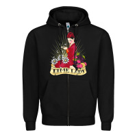 Black doctor who rockabilly missy time lady baker t shirt Zipper Hoodie - linhVisuals