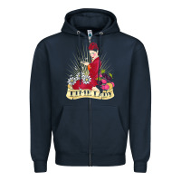 Navy doctor who rockabilly missy time lady baker t shirt Zipper Hoodie - linhVisuals