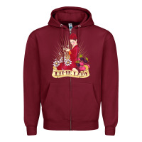 Burgundy doctor who rockabilly missy time lady baker t shirt Zipper Hoodie - linhVisuals
