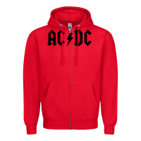 Red the-ac-dc-let-there-be-rock-cool Zipper Hoodie - linhVisuals