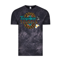 Cloud Black turquoise gemstone and taquila Vintage Tee - RanaPortraitStore