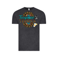 Vintage Black turquoise gemstone and taquila Vintage Tee - RanaPortraitStore