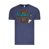 Vintage Denim turquoise gemstone and taquila Vintage Tee - RanaPortraitStore