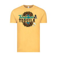 Vintage Mustard turquoise gemstone and taquila Vintage Tee - RanaPortraitStore