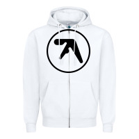 White the-aphex-twin-selected-ambient-cool Zipper Hoodie - linhVisuals
