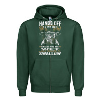 Mens Hands Off Of My Rod Bass Fishing Fisherman T Shirt Zipper Hoodie | Teevron