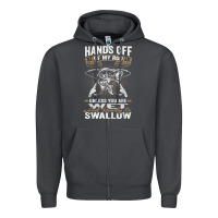 Smoke mens hands off of my rod bass fishing fisherman t shirt Zipper Hoodie - linhVisuals