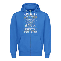 True Royal mens hands off of my rod bass fishing fisherman t shirt Zipper Hoodie - linhVisuals