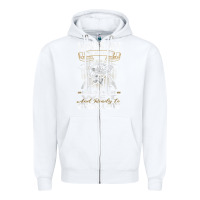 White mens hands off of my rod bass fishing fisherman t shirt Zipper Hoodie - linhVisuals