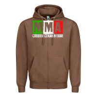 Chestnut mexican martial arts combat mexico fighter themed pullover hoodie Zipper Hoodie - linhVisuals