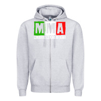Heather Grey mexican martial arts combat mexico fighter themed pullover hoodie Zipper Hoodie - linhVisuals