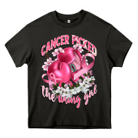 Asphalt cancer picked the wrong girl Heavy Core Tee - CowGirlArtShop