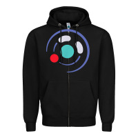 Black minimalist game cube controller throwback retro gamer t shirt Zipper Hoodie - linhVisuals