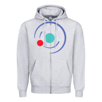 Heather Grey minimalist game cube controller throwback retro gamer t shirt Zipper Hoodie - linhVisuals