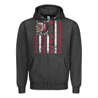 Charcoal Heather mi’kmaq tribe native american flag mi’kmaq heritage related t shir Zipper Hoodie - linhVisuals