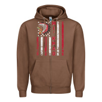 Chestnut mi’kmaq tribe native american flag mi’kmaq heritage related t shir Zipper Hoodie - linhVisuals