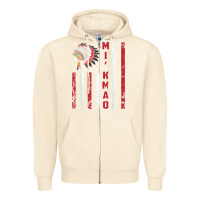 Sandshell mi’kmaq tribe native american flag mi’kmaq heritage related t shir Zipper Hoodie - linhVisuals