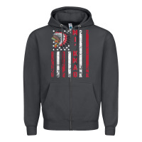 Smoke mi’kmaq tribe native american flag mi’kmaq heritage related t shir Zipper Hoodie - linhVisuals