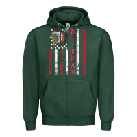 Sports Green mi’kmaq tribe native american flag mi’kmaq heritage related t shir Zipper Hoodie - linhVisuals