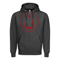 Charcoal Heather nazarene n christian in arabic symbol t shirt Zipper Hoodie - linhVisuals