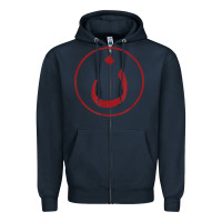 Navy nazarene n christian in arabic symbol t shirt Zipper Hoodie - linhVisuals