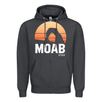 Smoke moab utah arches national park vintage retro outdoor hiking pullover h Zipper Hoodie - linhVisuals