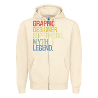Sandshell funny graphic designer t shirt Zipper Hoodie - linhVisuals