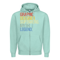 Seafoam funny graphic designer t shirt Zipper Hoodie - linhVisuals