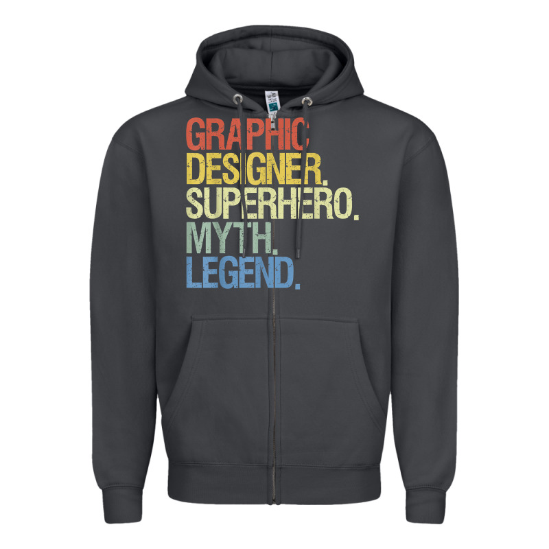 Funny Graphic Designer T Shirt Zipper Hoodie by linhVisuals | Teevron