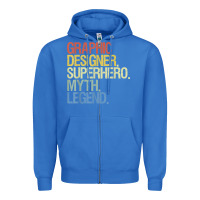 True Royal funny graphic designer t shirt Zipper Hoodie - linhVisuals