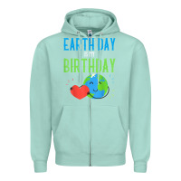 Seafoam earth day is my birthday shirt pro environment party gift t shirt Zipper Hoodie - linhVisuals