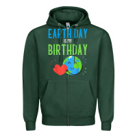 Sports Green earth day is my birthday shirt pro environment party gift t shirt Zipper Hoodie - linhVisuals