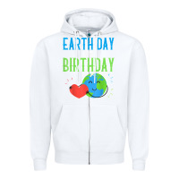 White earth day is my birthday shirt pro environment party gift t shirt Zipper Hoodie - linhVisuals