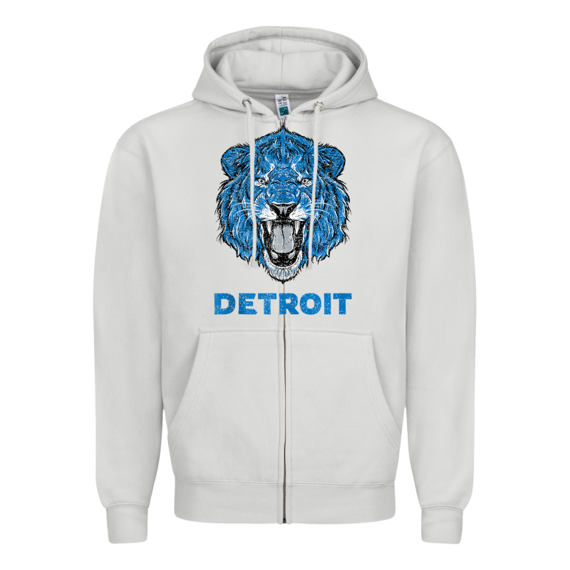 Funny Vintage Lion Face Head Detroit Gifts Tank Top Zipper Hoodie by linhVisuals | Teevron