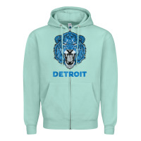 Seafoam funny vintage lion face head detroit gifts tank top Zipper Hoodie - linhVisuals