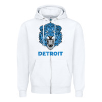 White funny vintage lion face head detroit gifts tank top Zipper Hoodie - linhVisuals