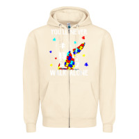 Sandshell autism dad you will never walk alone support autism son t shirt Zipper Hoodie - linhVisuals