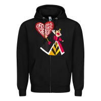 Black alice in wonderland queen of hearts off with their heads tank top Zipper Hoodie - linhVisuals