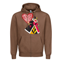 Chestnut alice in wonderland queen of hearts off with their heads tank top Zipper Hoodie - linhVisuals
