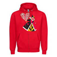 Red alice in wonderland queen of hearts off with their heads tank top Zipper Hoodie - linhVisuals