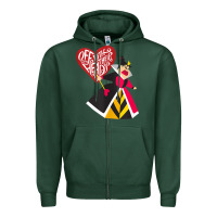 Sports Green alice in wonderland queen of hearts off with their heads tank top Zipper Hoodie - linhVisuals