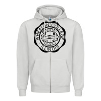 Dove Grey wheaton college illinois Zipper Hoodie - linhVisuals