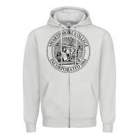 Dove Grey swarthmore college Zipper Hoodie - linhVisuals