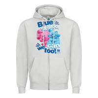 Dove Grey blue's clues & you blue skidoo, we can too tank top Zipper Hoodie - linhVisuals